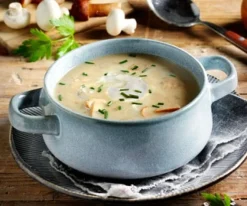 Champignonroomsoep met eekhoorntjesbrood