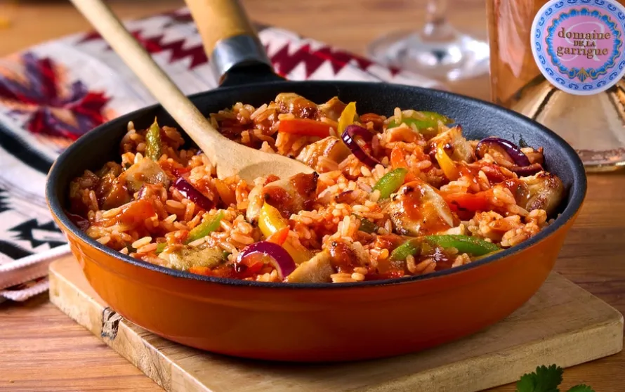 Fajita rijstpan