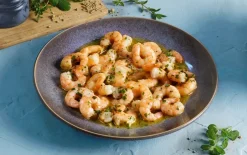 Garnalen in kruidensaus