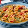 Garnalen in pittige saus