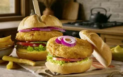 Kipburgers, gepaneerd