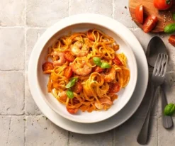Linguine con gamberetti