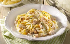 Linguine met paddenstoelen