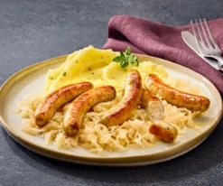 Nürnberger worstjes met zuurkool