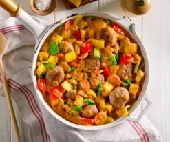 Pangerecht met gehaktballetjes paprika-room
