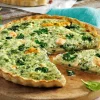 Quiche met zalm en spinazie Ø 19 cm
