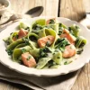 Tagliatelle verdi met wilde zalm