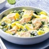 Wilde zalm in citroensaus