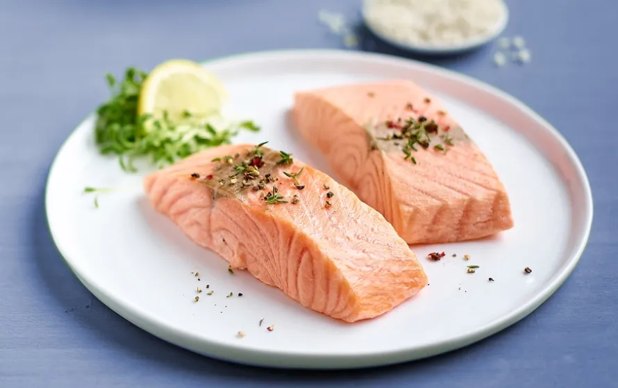Zalmfilets, natuur